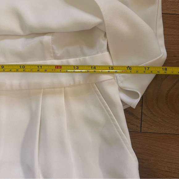 Trina Turk Ivory Bridal Jumpsuit Size 6 Civil Wedding Rehearsal Dinner - Picture 14 of 16